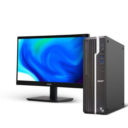 宏碁(Acer)商祺SQX4270 140N 商用办公台式电脑整机 家用电脑（十代G5905 4G 1T 三年上门）19.5英寸