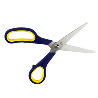 长城 双色柄不锈钢剪刀 黑色 6.4寸