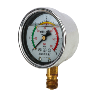 [配件]红旗 试压泵防震压力表 0~4MPa