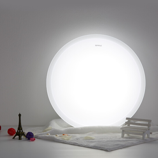 欧普照明（OPPLE）卧室灯led吸顶灯新中式客厅灯餐厅灯圆形现代简约超薄灯具 儿童房灯饰