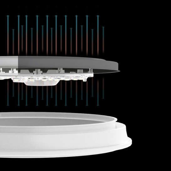 欧普照明（OPPLE）卧室灯led吸顶灯新中式客厅灯餐厅灯圆形现代简约超薄灯具 儿童房灯饰