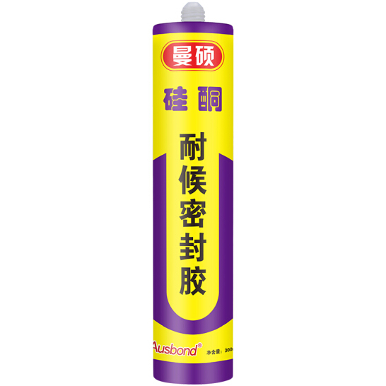 奥斯邦（Ausbond）硅酮耐候密封胶门窗玻璃胶填缝剂防水防晒卫生间瓷砖窗户缝隙胶填补墙缝填充封边300ml