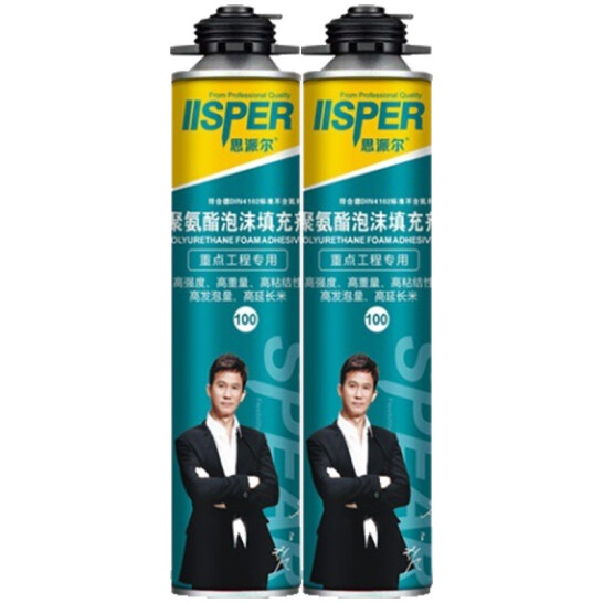 思派尔 发泡胶 填缝剂门窗密封缝填充剂膨胀聚氨酯泡沫胶 足800g枪管一体 /支