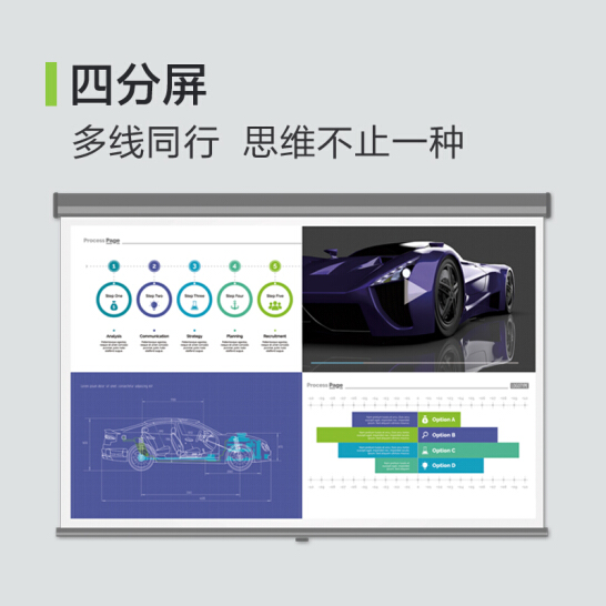 明基（BenQ）E540 智能投影仪 投影机 投影仪办公（4000流明 自带热点 U盘直读 16G内存 手机投影 视频会议）