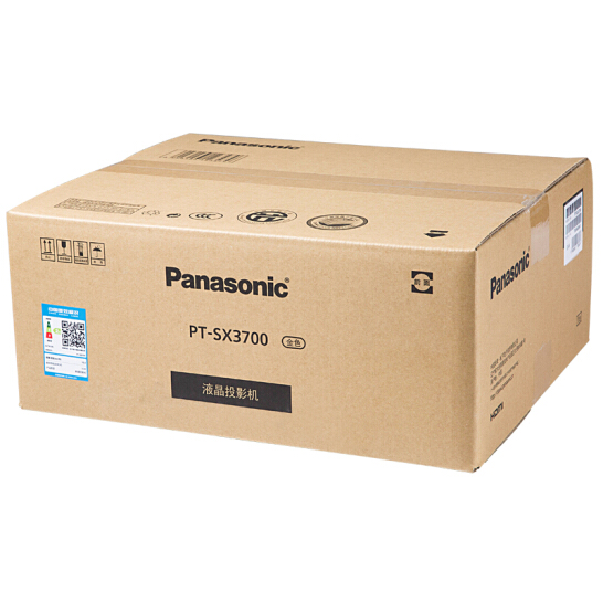 松下（Panasonic）PT-SX3700 投影仪 投影机办公 商务（标清 3700流明 A4尺寸 便携轻便 强光感应功能）