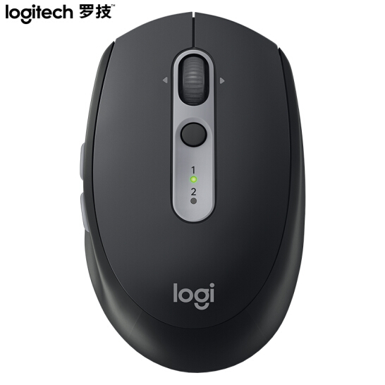 罗技（Logitech）M590轻音鼠标 无线蓝牙鼠标 办公鼠标 对称鼠标 带优联接收器 石墨黑