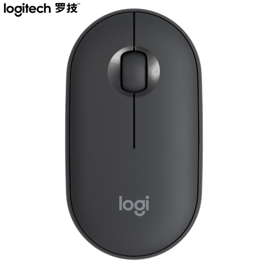 罗技（Logitech）Pebble鹅卵石 鼠标 无线蓝牙鼠标 办公鼠标 轻音鼠标 女性鼠标 便携鼠标 对称鼠标 石墨黑