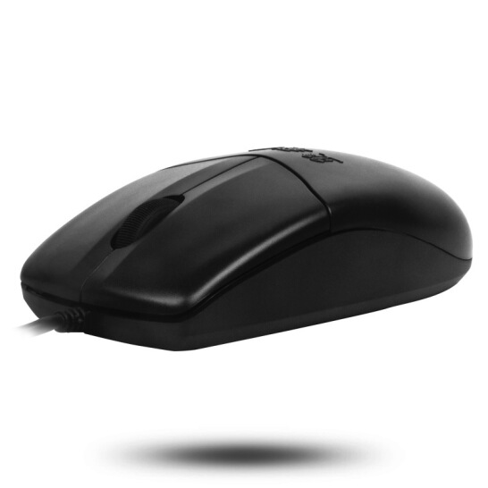 双飞燕（A4TECH) OP-520NU 鼠标 有线鼠标 办公鼠标 便携鼠标 对称鼠标 黑色