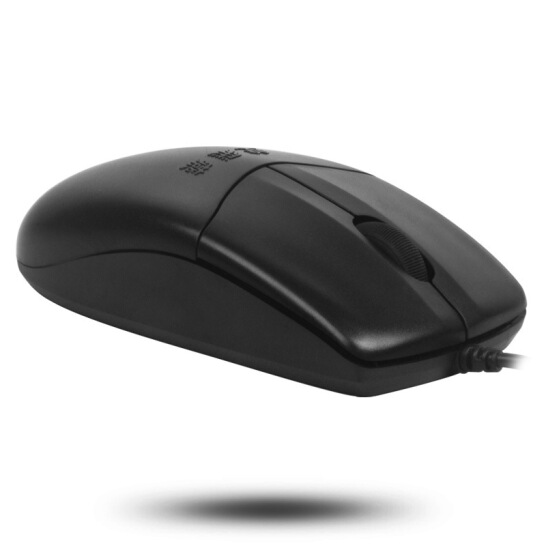 双飞燕（A4TECH) OP-520NU 鼠标 有线鼠标 办公鼠标 便携鼠标 对称鼠标 黑色