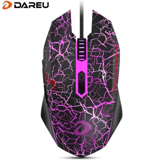 达尔优（dareu）牧马人EM915 G60有线鼠标 游戏鼠标 电竞鼠标 笔记本电脑办公鼠标 鼠标宏 黑色