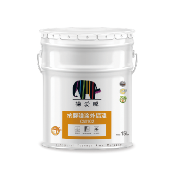 七彩象抗裂弹涂外墙漆CW102,15L/桶