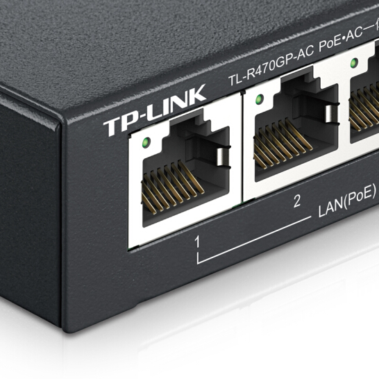 TP-LINK TL-R470GP-AC PoE供电·AP管理一体化企业级路由器 5个千兆端口 1WAN+4LAN 4口支持POE