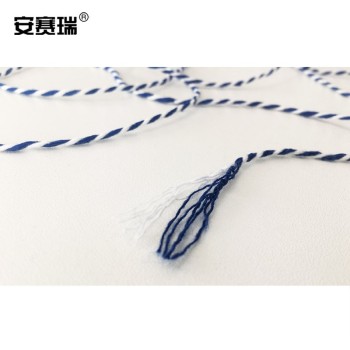 安赛瑞 棉线绳包装线 红白 红白色 约50g/卷 包装线φ1.5mm
