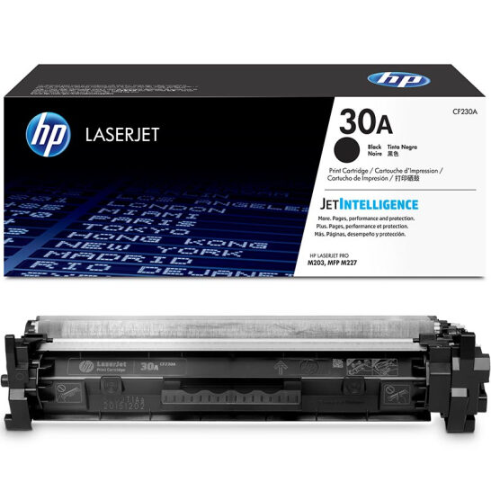 惠普30A（CF230A）原装硒鼓黑色单支装（适用hp 227fdw/227sdn/203dn/203d/203dw/203dw）打印页数1600
